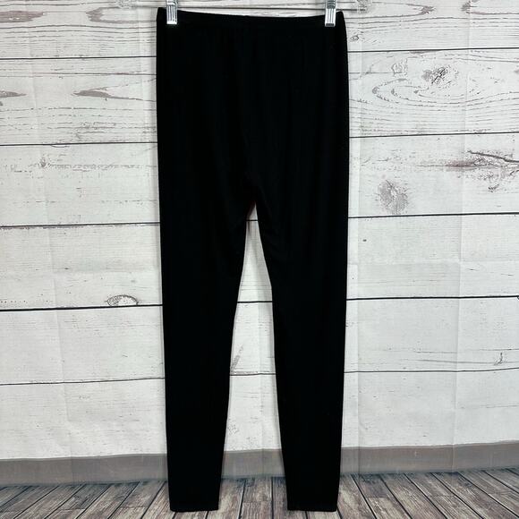 Eileen Fisher Pants Womens XS Black Pull On Elastic Waist Stretch Ankle Legging - Picture 3 of 12